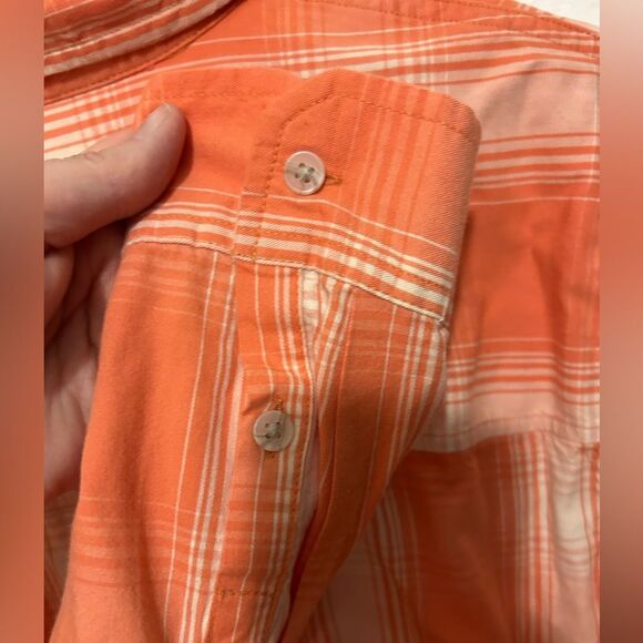NWT Men’s Universal Threads coral plaid long sleeve size Large - Picture 4 of 9